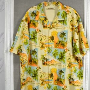 Men's Tommy Bahama silk summer cabana shirt L